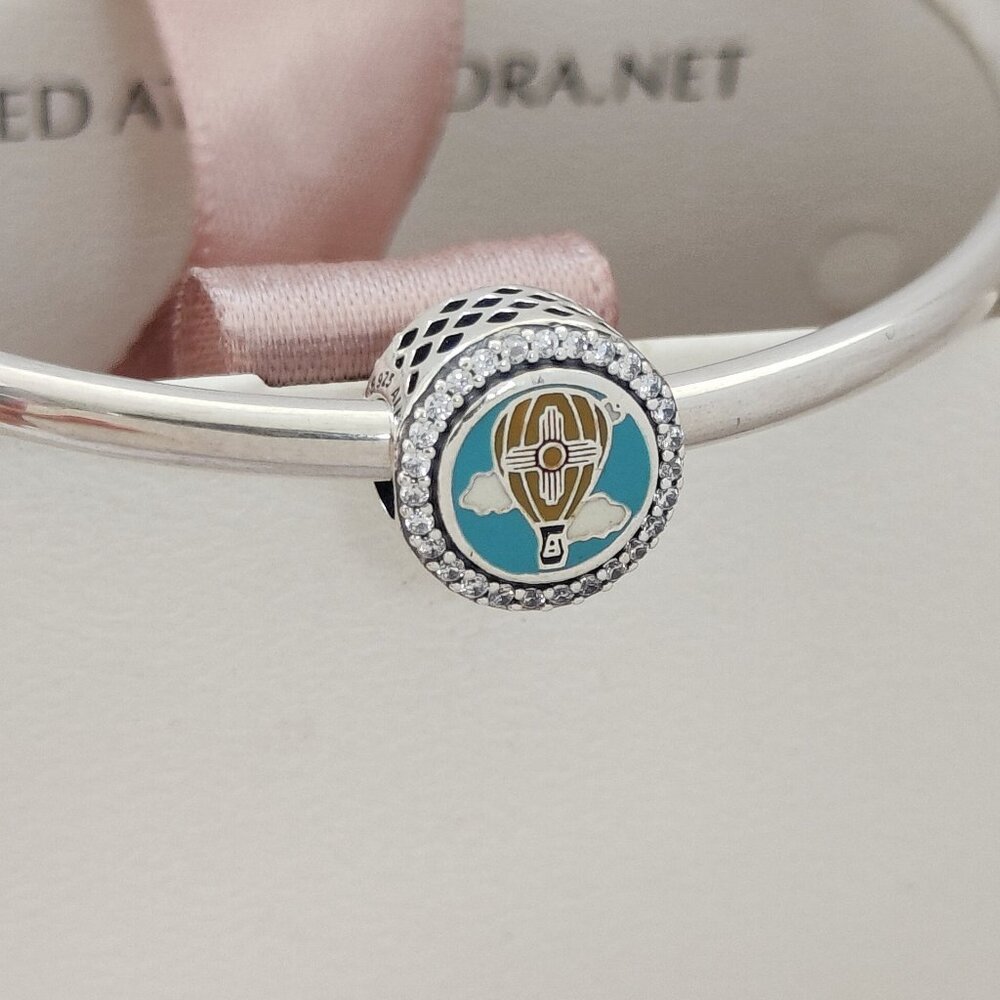 Pandora New Mexico Hot air balloon Exclusive Charm Bead Button Pendant S925 ALE